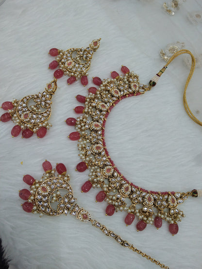 Kundan gajjri necklaceJewellery Set/ Gold gajjri kundan Indian jewellery kundan solo sets