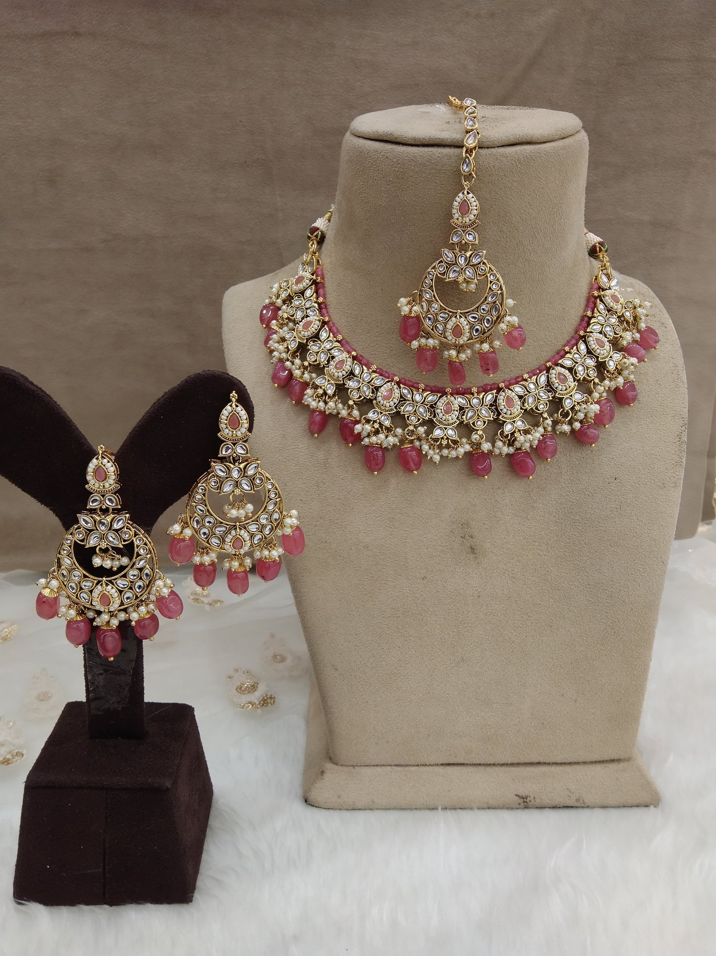 Kundan gajjri necklaceJewellery Set/ Gold gajjri kundan Indian jewellery kundan solo sets