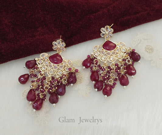 Indian earrings jewellery/Purple earrings/indian earrings sochi