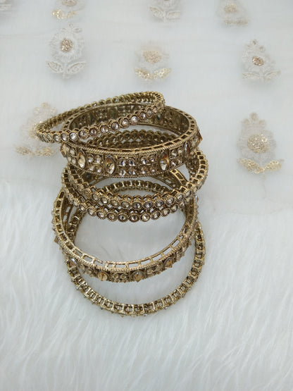 Indian bangles jewelry/Traditional bollywood jewelry/Antique gold bangles/Wedding bracelets