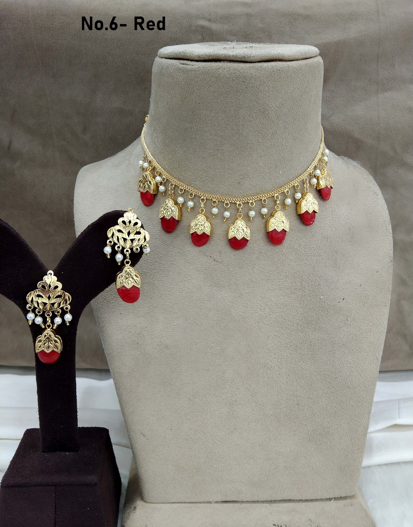 Jadau jewellery necklace set/Punjabi Indian Jewellery dakh set/Muslim necklace set