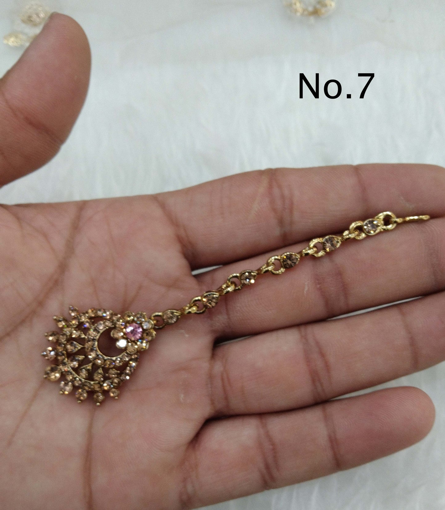 Tikka Tika  Jewellery/Antique gold , silver , rose gold Maang Tikka Indian mini Jewellery
