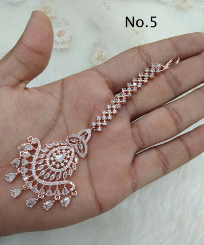 Rose gold, Silver Tika Tikka Jewellery Indian Headpiece Tikka Jewelry/Silver HeadPiece tikka tika noni Headpiece