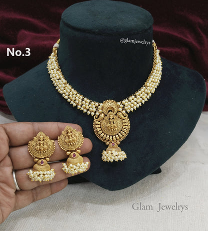 Gold choker Jewellery  Set/ gold polki choker necklace Indian host Jewellery