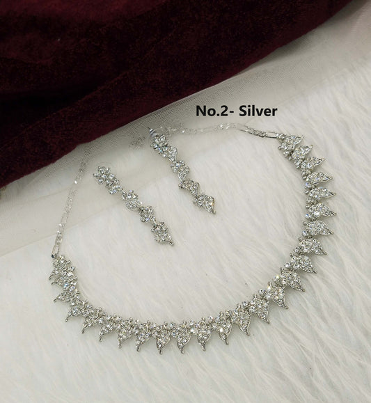 Silver necklace Set/ Silver Indian Bridal necklace set virat Jewellery