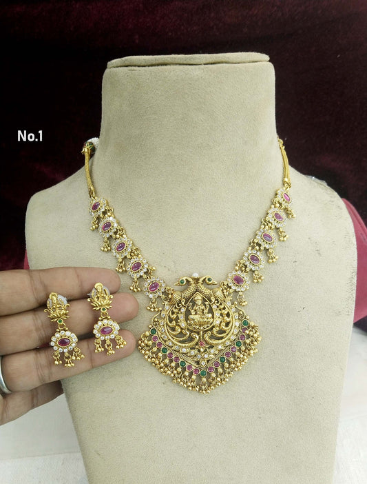 Gold necklace Jewellery Set/ gold polki necklace set Indian global Jewellery