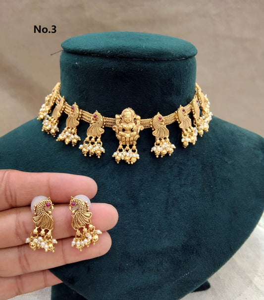 Gold polki kundan choker  Jewellery set/ Gold choker sites set