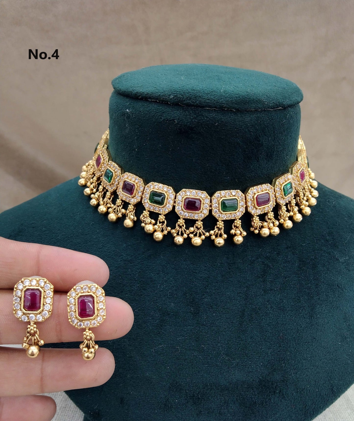 Gold polki kundan choker  Jewellery set/ Gold choker sites set