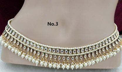 Waist Chain Kundan Belly Sari Saree Chain Indian  Jewellery Kamarbandh Belt