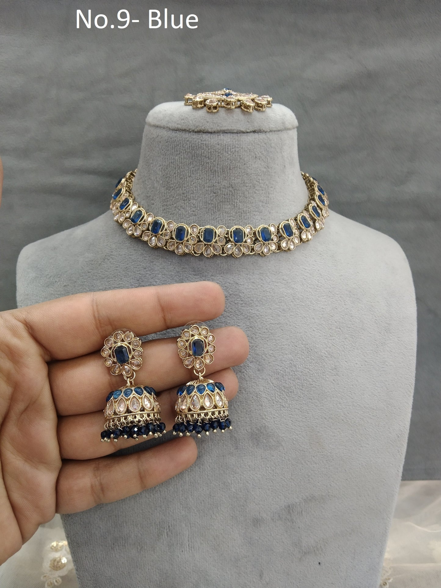 Antique Gold Necklace Jewellery  Set/ dark gold  Indian Bridal Wedding niti Jewellery online