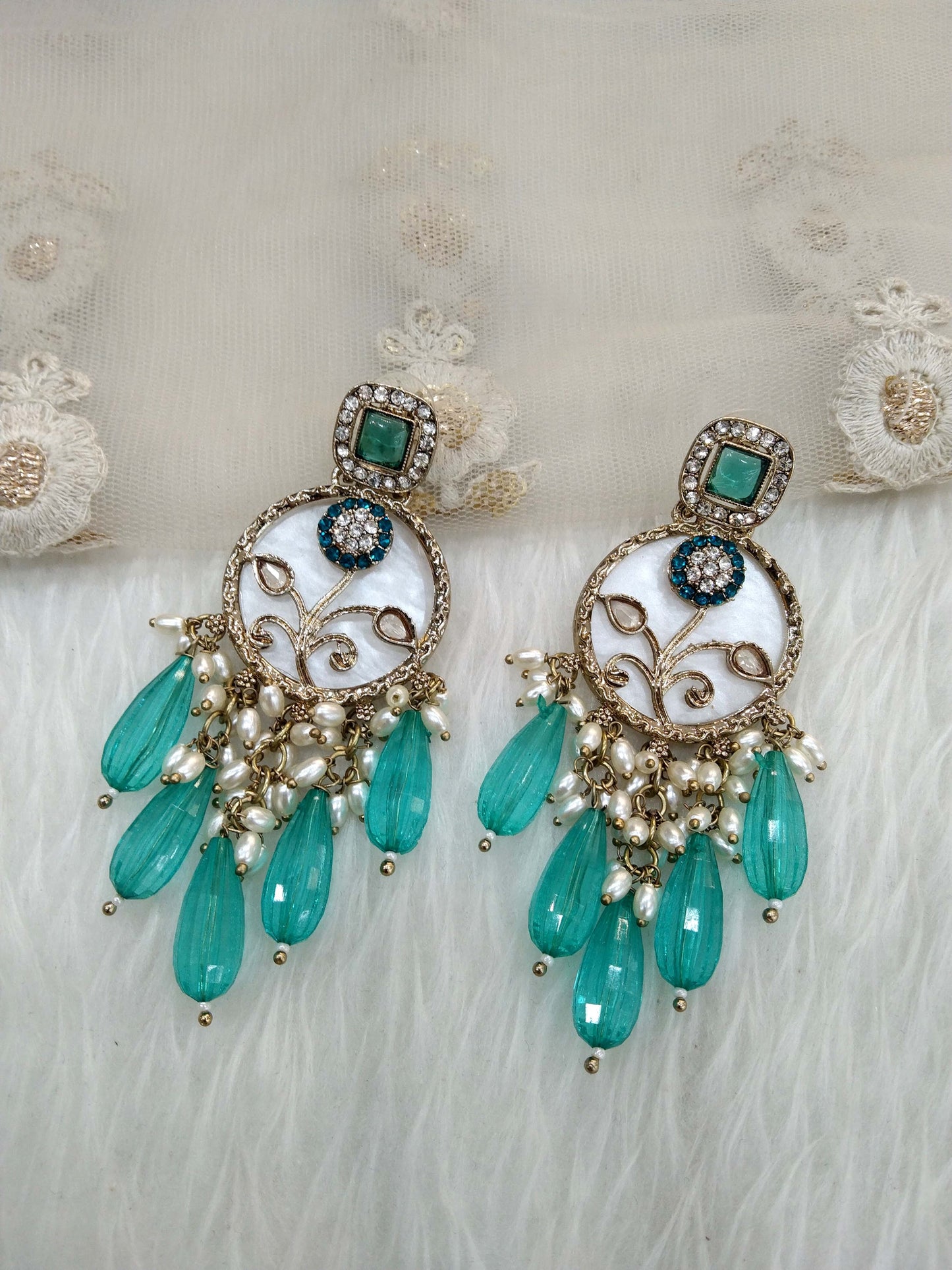 Indian Earrings Jewellery/ Earrings/ bollywood Earrings hira Set