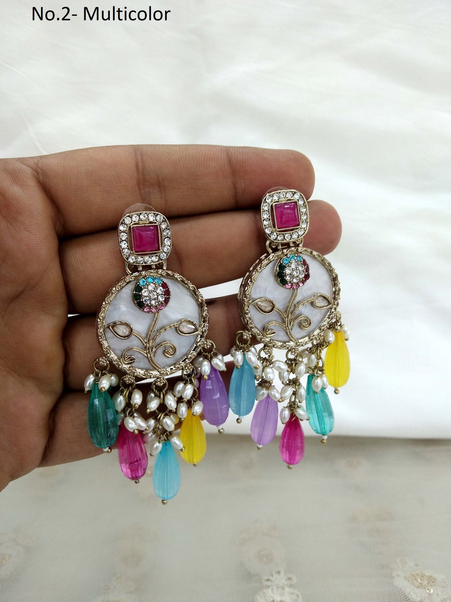 Indian Earrings Jewellery/ Earrings/ bollywood Earrings hira Set