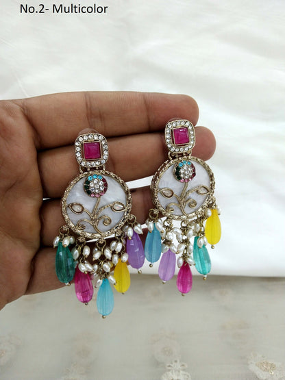 Indian Earrings Jewellery/ Earrings/ bollywood Earrings hira Set