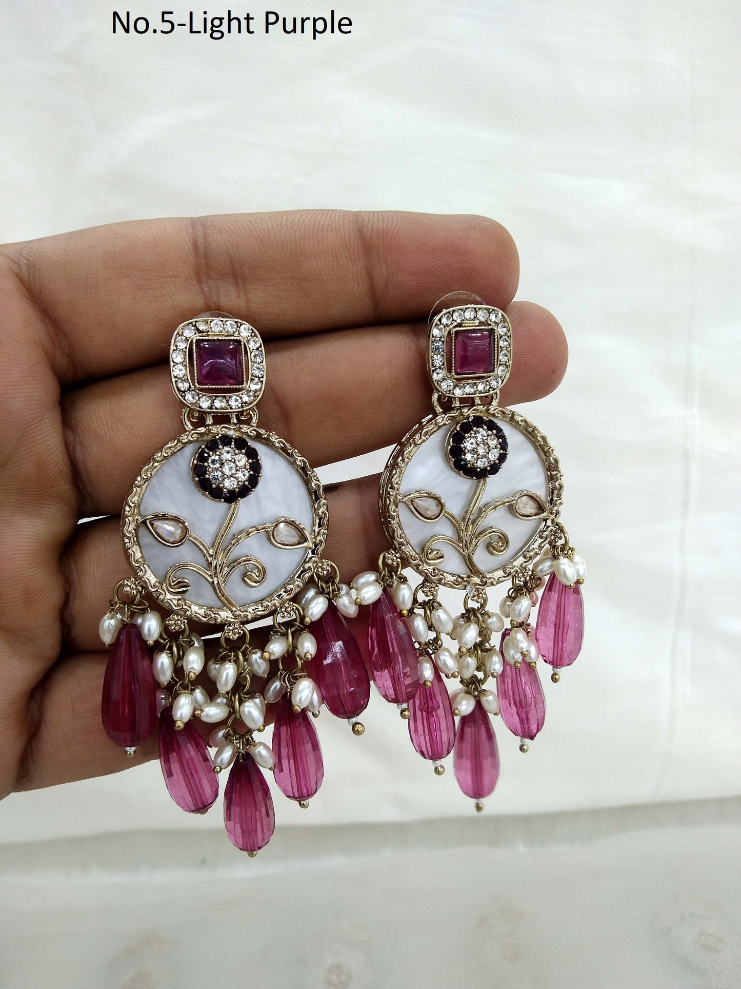 Indian Earrings Jewellery/ Earrings/ bollywood Earrings hira Set