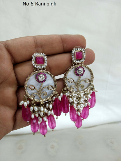 Indian Earrings Jewellery/ Earrings/ bollywood Earrings hira Set