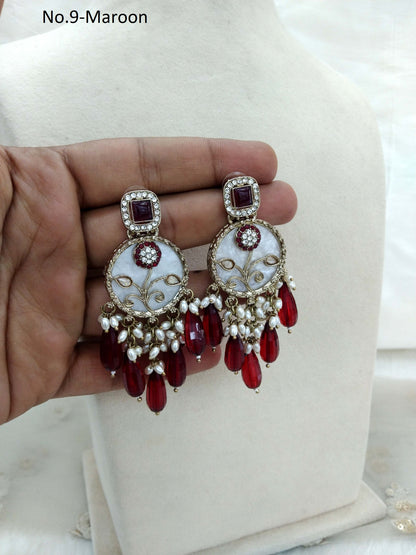 Indian Earrings Jewellery/ Earrings/ bollywood Earrings hira Set