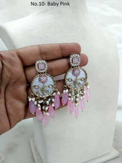 Indian Earrings Jewellery/ Earrings/ bollywood Earrings hira Set