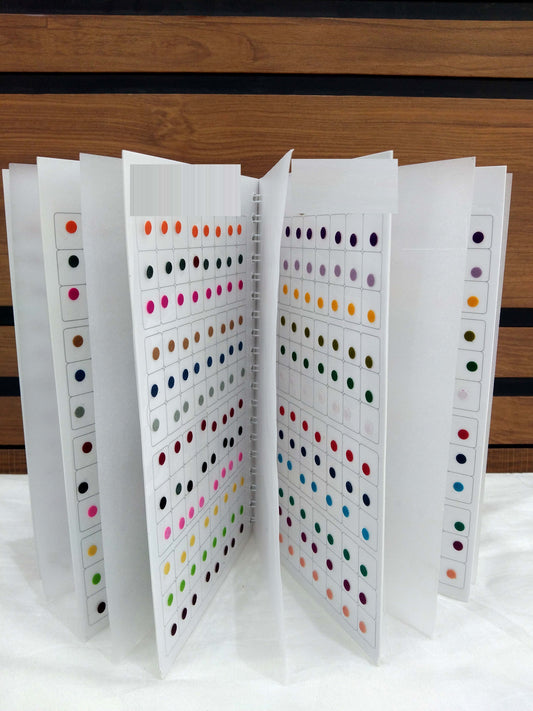 3.5 mm 960 Multicolors plain Bindi book stickers