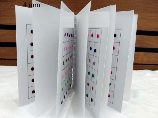 4 mm Multicolors 240 plain Bindi book stickers