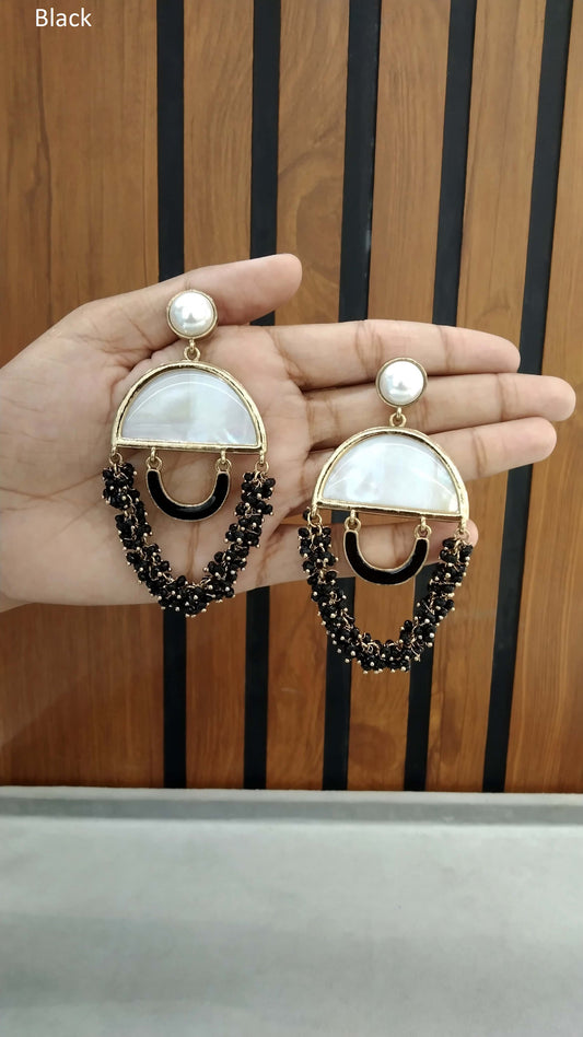 Indian Indowestern Black  Ava Earrings