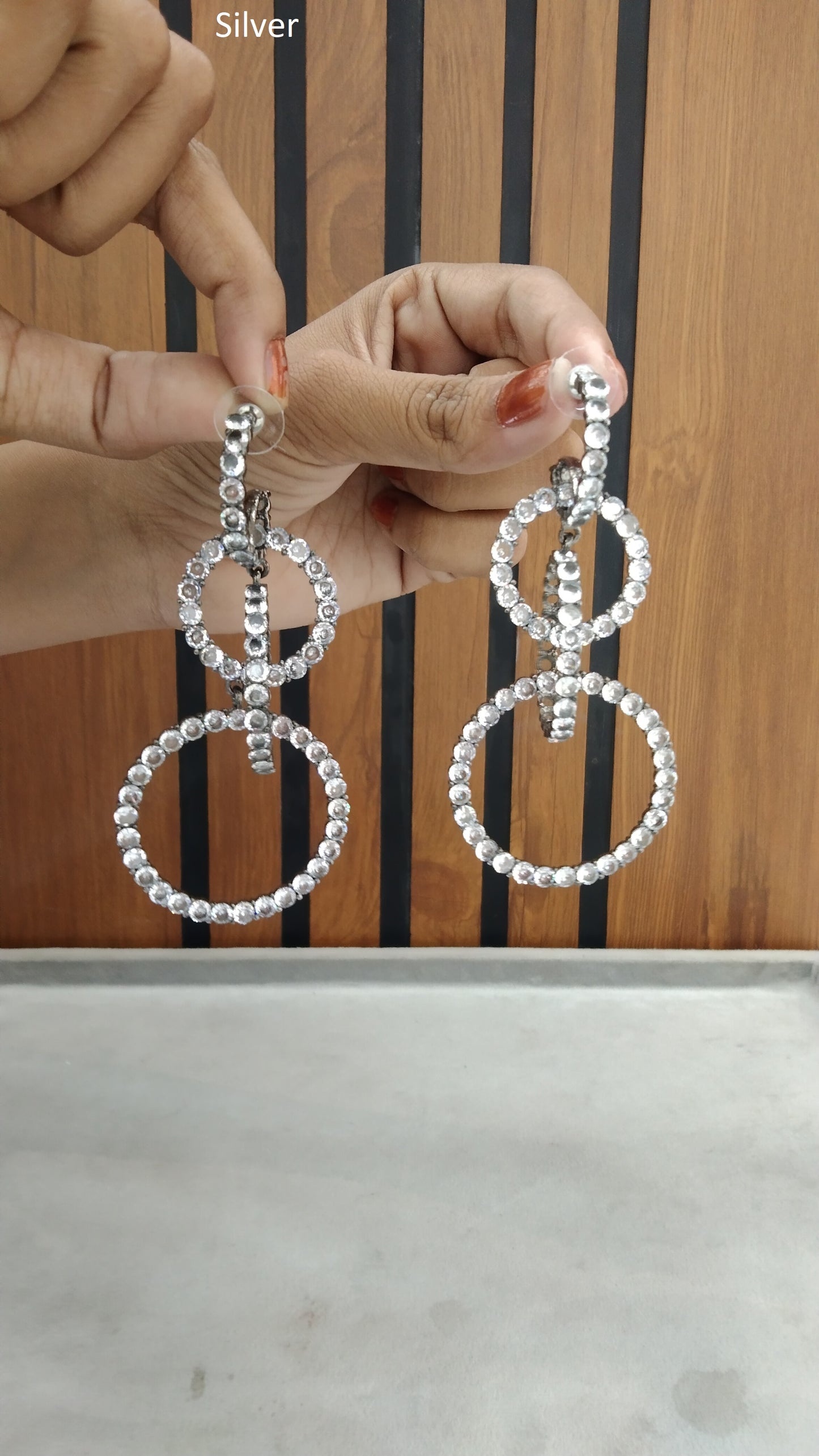 Indian Silver Rahmat Earrings