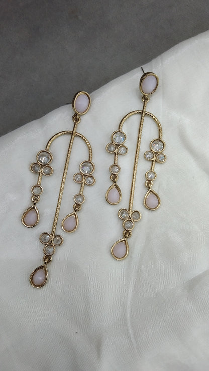 Indian Baby Pink Mannu Earrings