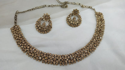 Antique Gold Jewellery Necklace virat Set