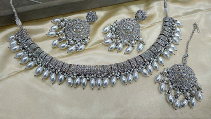 Silver Necklace siraj Indian Jewellery