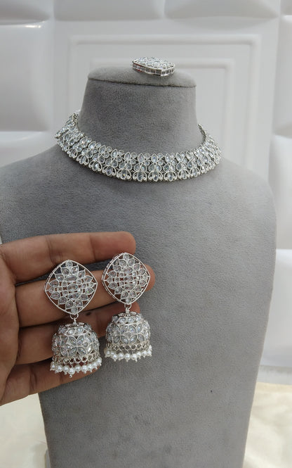 Silver  Indian Bridal Nitti Jewellery