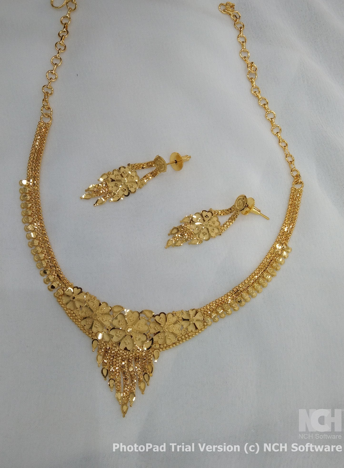 Indian Jewellery Necklace set/Gold finish 1 gram forming gline Jewellery