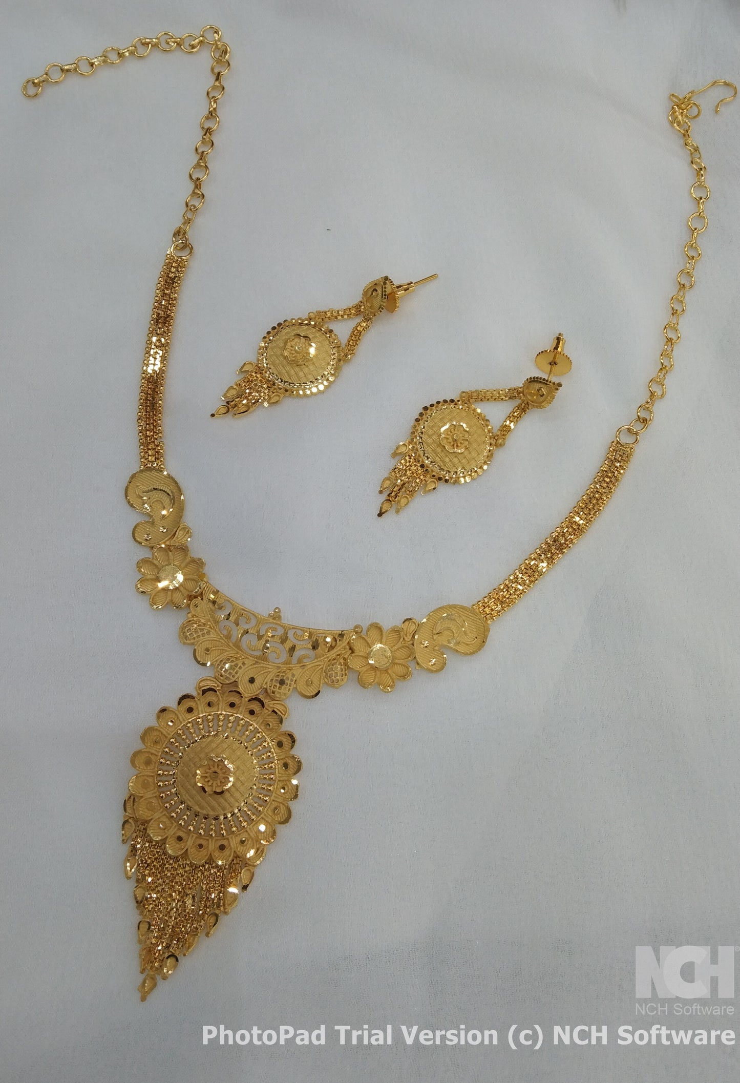 Indian Jewellery Necklace set/Gold finish 1 gram forming gline Jewellery