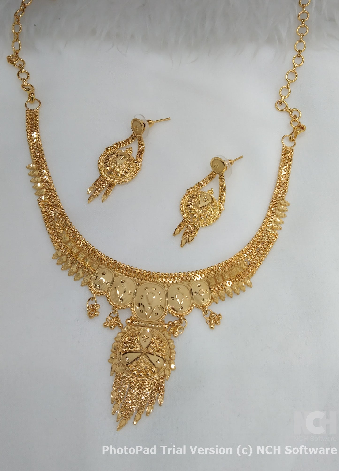 Indian Jewellery Necklace set/Gold finish 1 gram forming gline Jewellery (Copy)