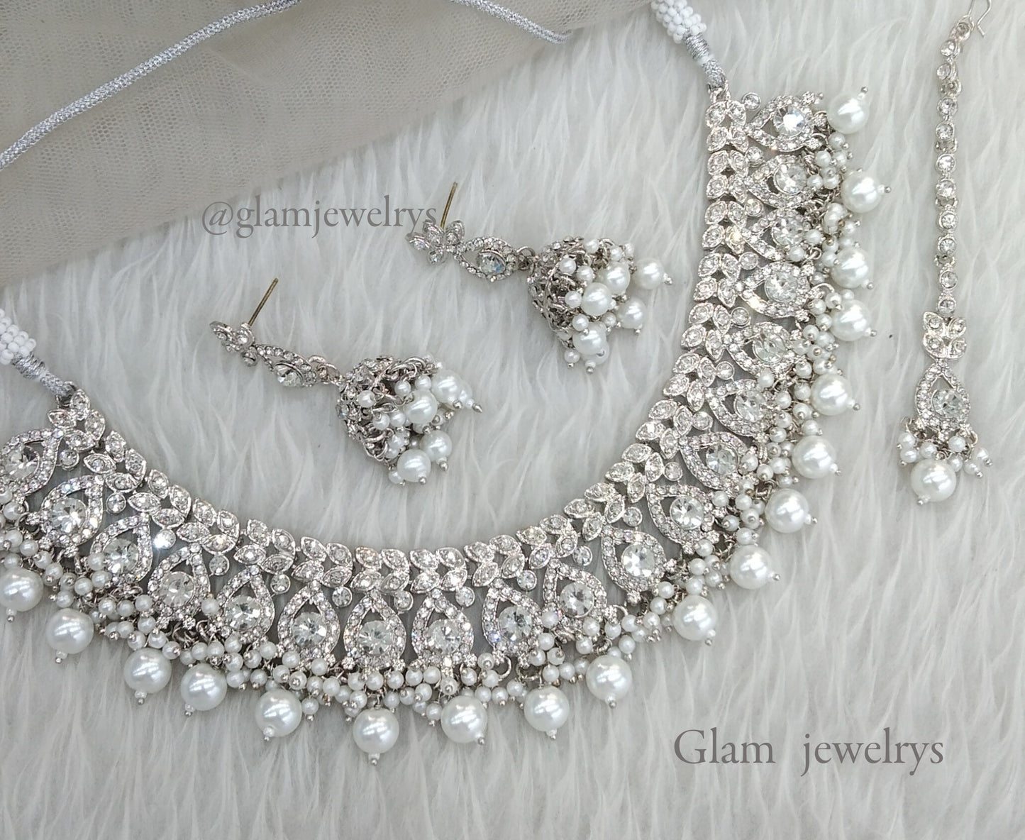 Silver Necklace Rimpi Set