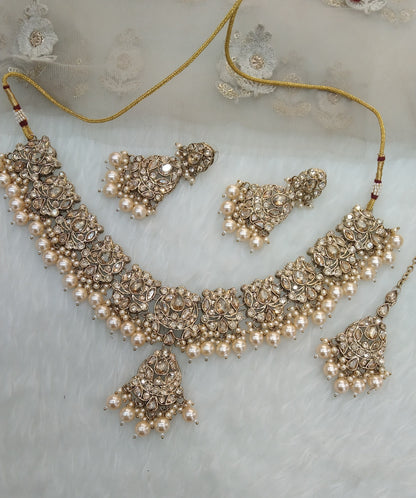 Antique golden Necklace Jewellery Ijay Set