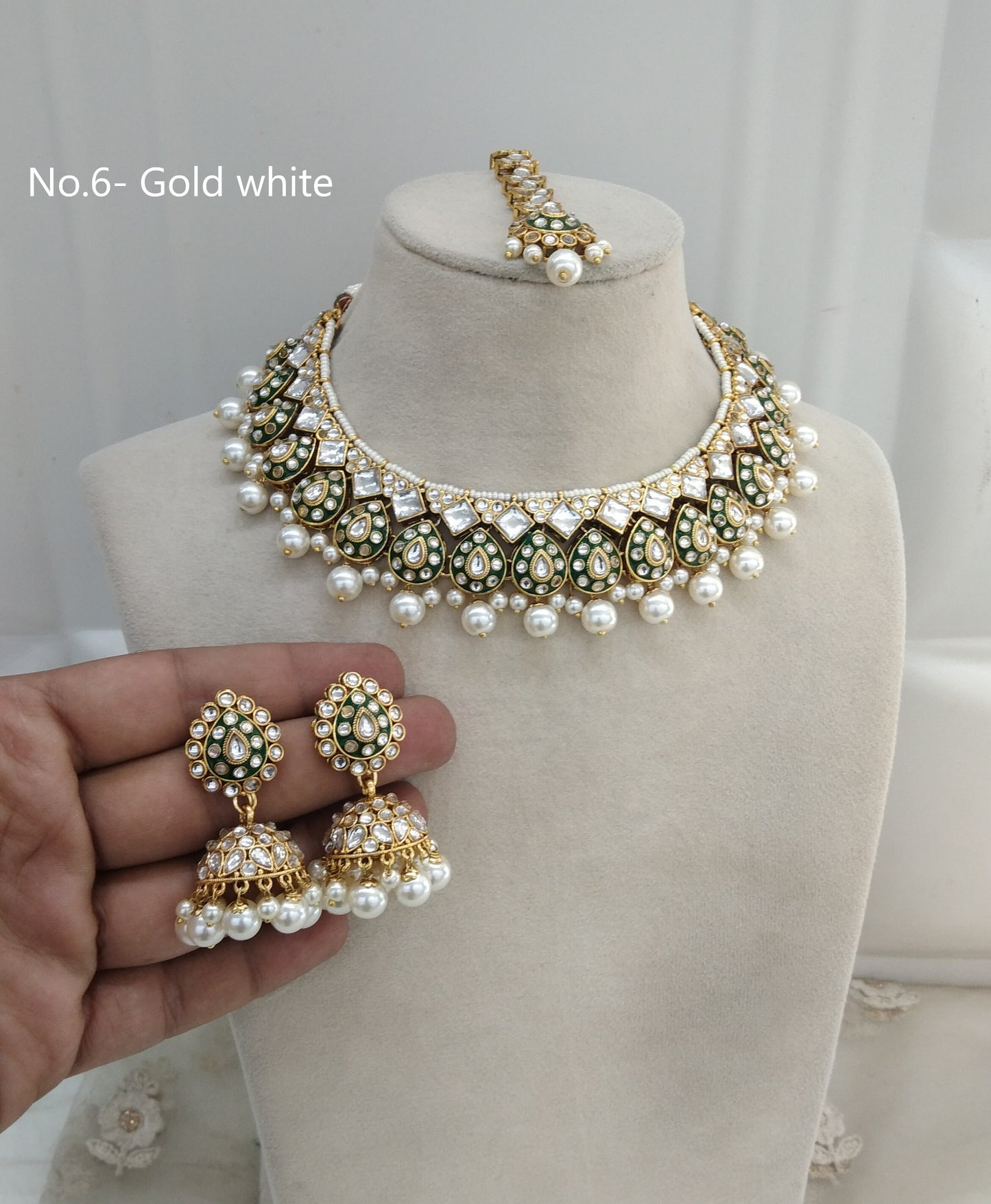 Gold Kundan necklace Set/ Gold kundan Indian jewelry kundan Tanvi sets