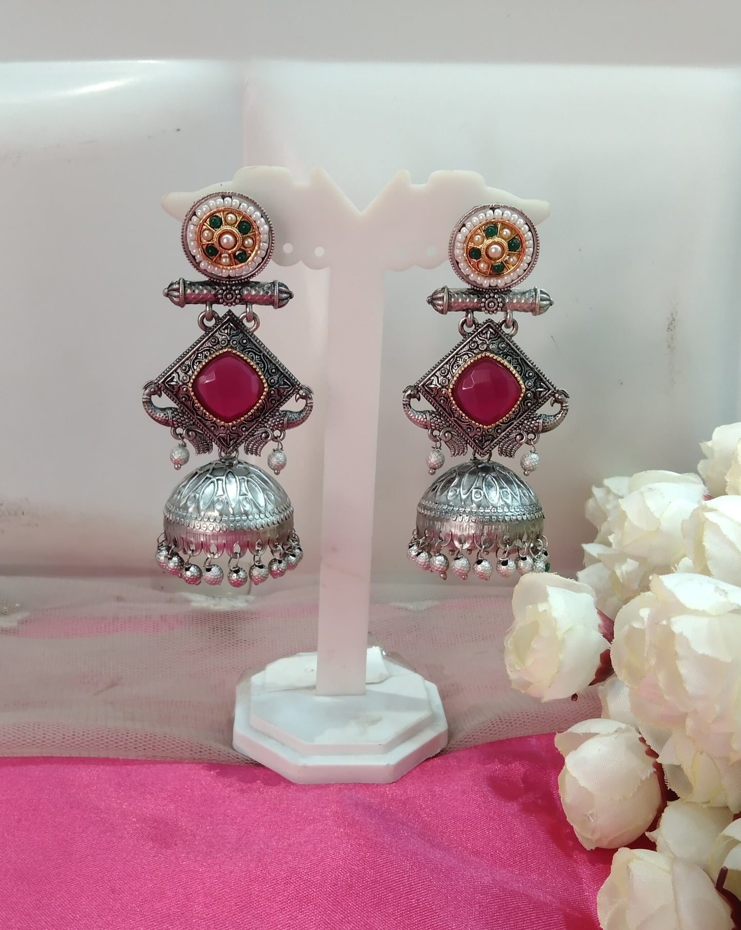 Brass Jhumka Bollywood Prabha Earrings