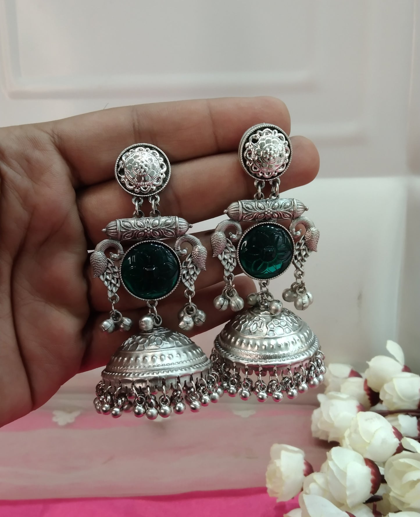 Brass Jhumka Bollywood Prabha Earrings