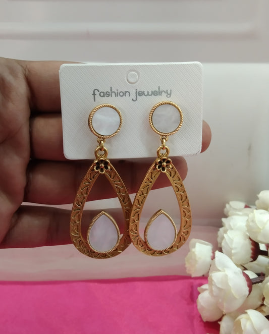 Brass  Bollywood Prabha Earrings