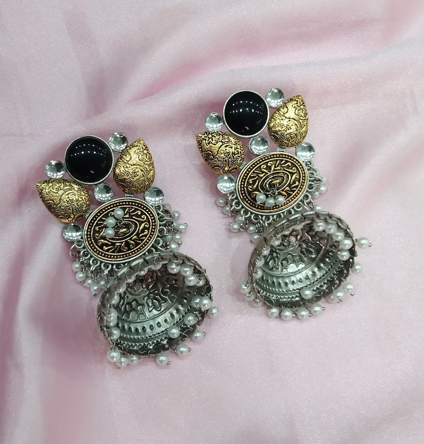 Brass Jhumka Bollywood Prabha Earrings