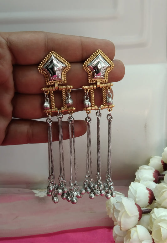 Brass  Bollywood Bhanshi Earrings