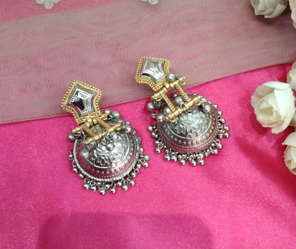 Brass Jhumka Bollywood Bhanshi Earrings