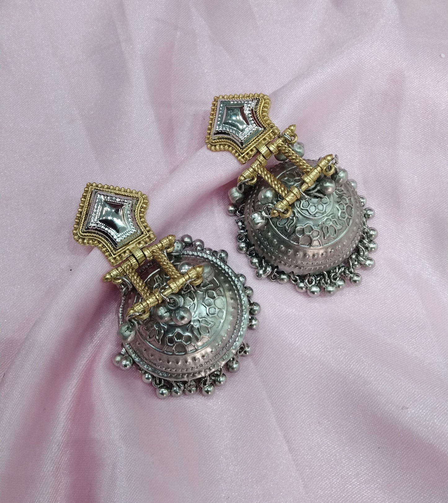 Brass Jhumka Bollywood Bhanshi Earrings