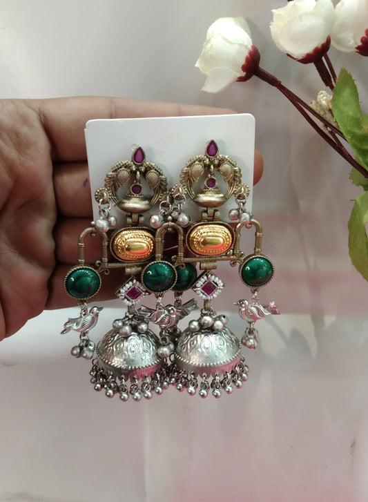 Brass Jhumka Bollywood  Priniti Earrings