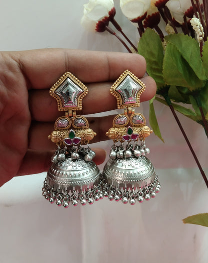 Brass Jhumka Bollywood  Priniti Earrings