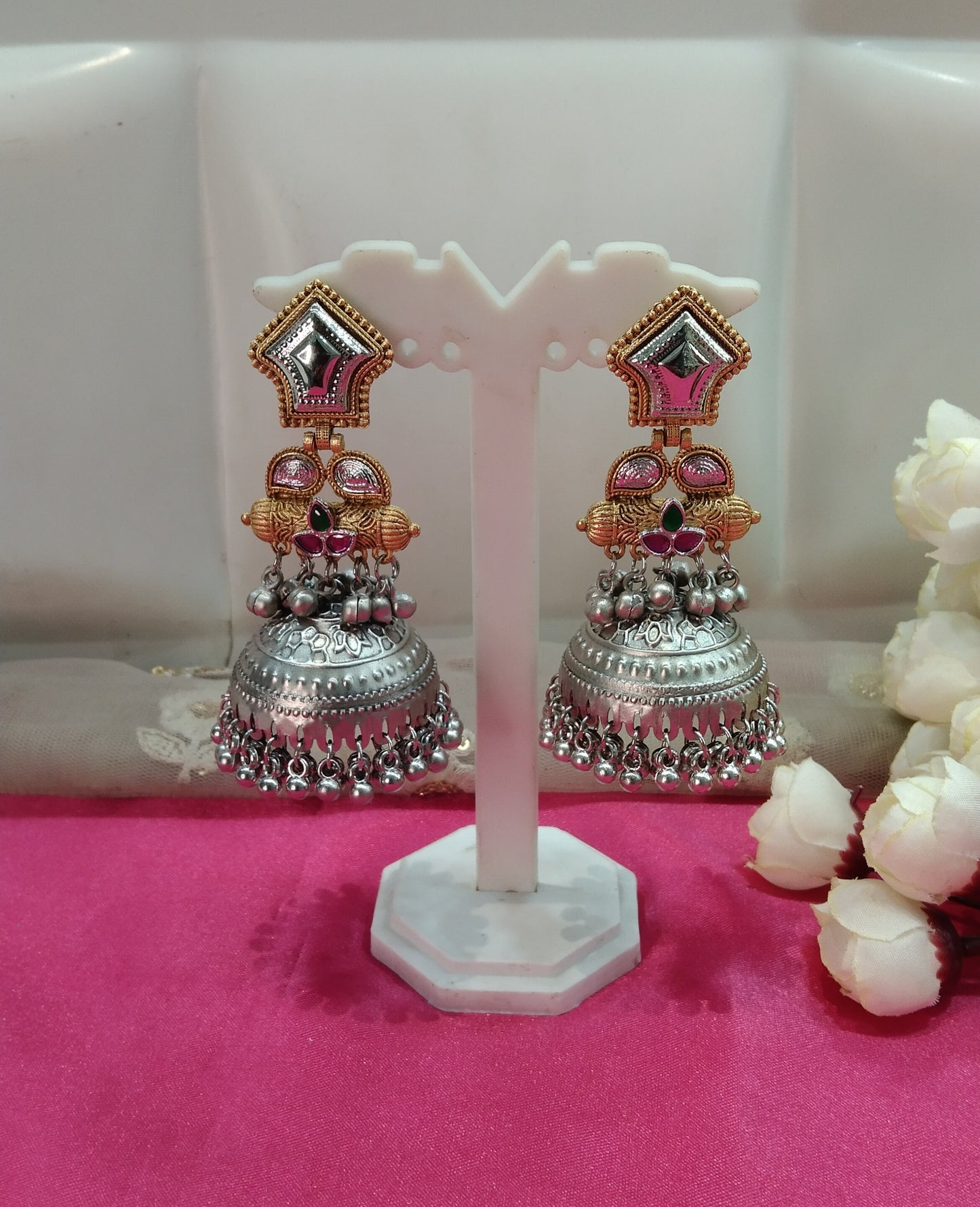 Brass Jhumka Bollywood  Priniti Earrings