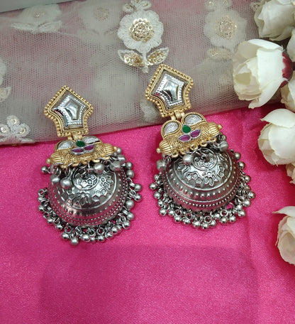 Brass Jhumka Bollywood  Priniti Earrings