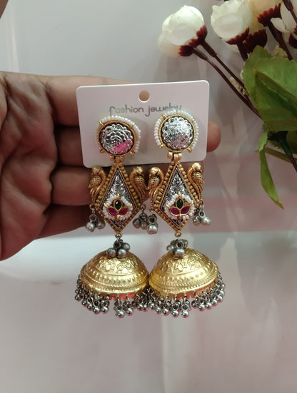 Brass Jhumka Bollywood  Priniti Earrings