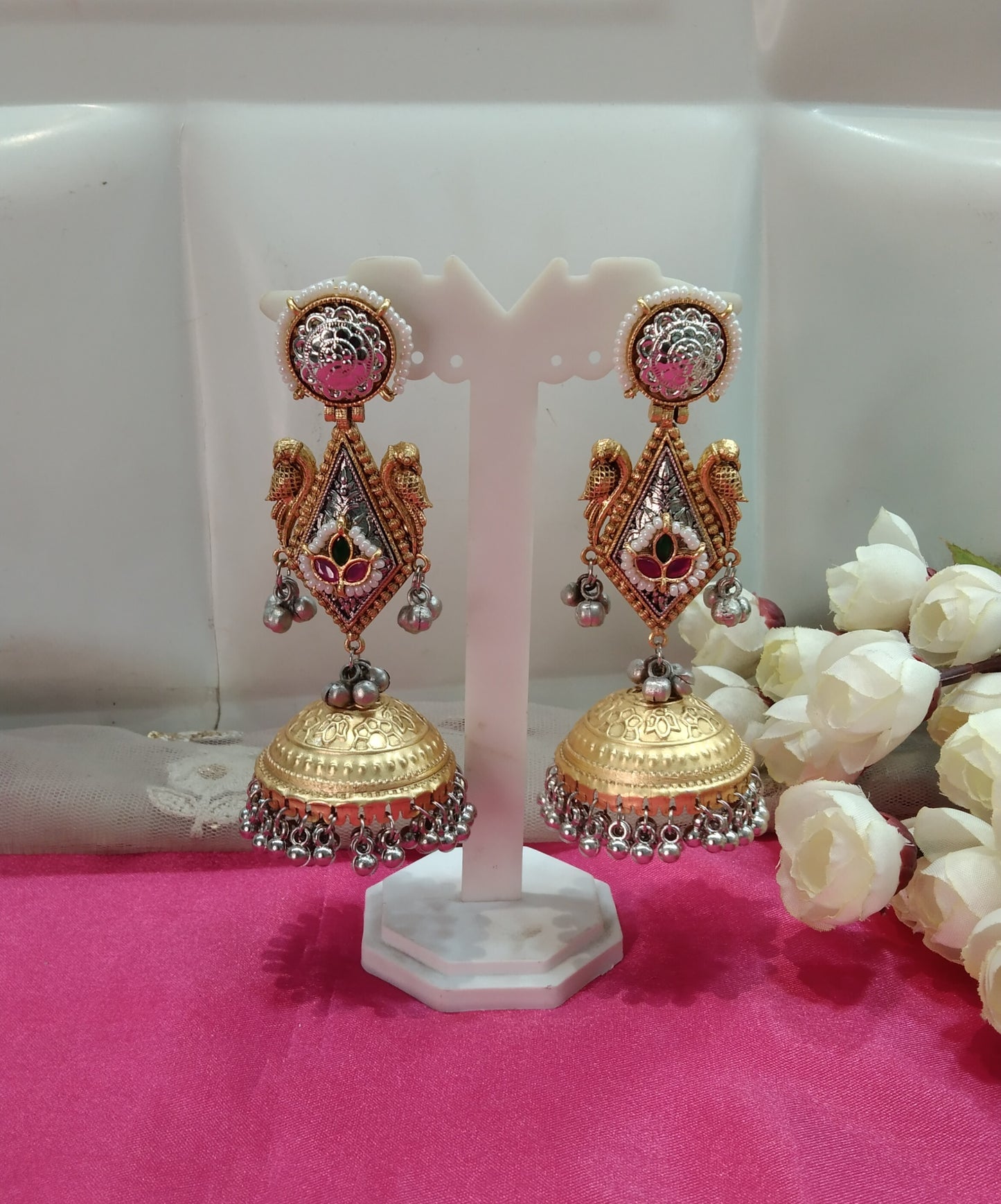 Brass Jhumka Bollywood  Priniti Earrings