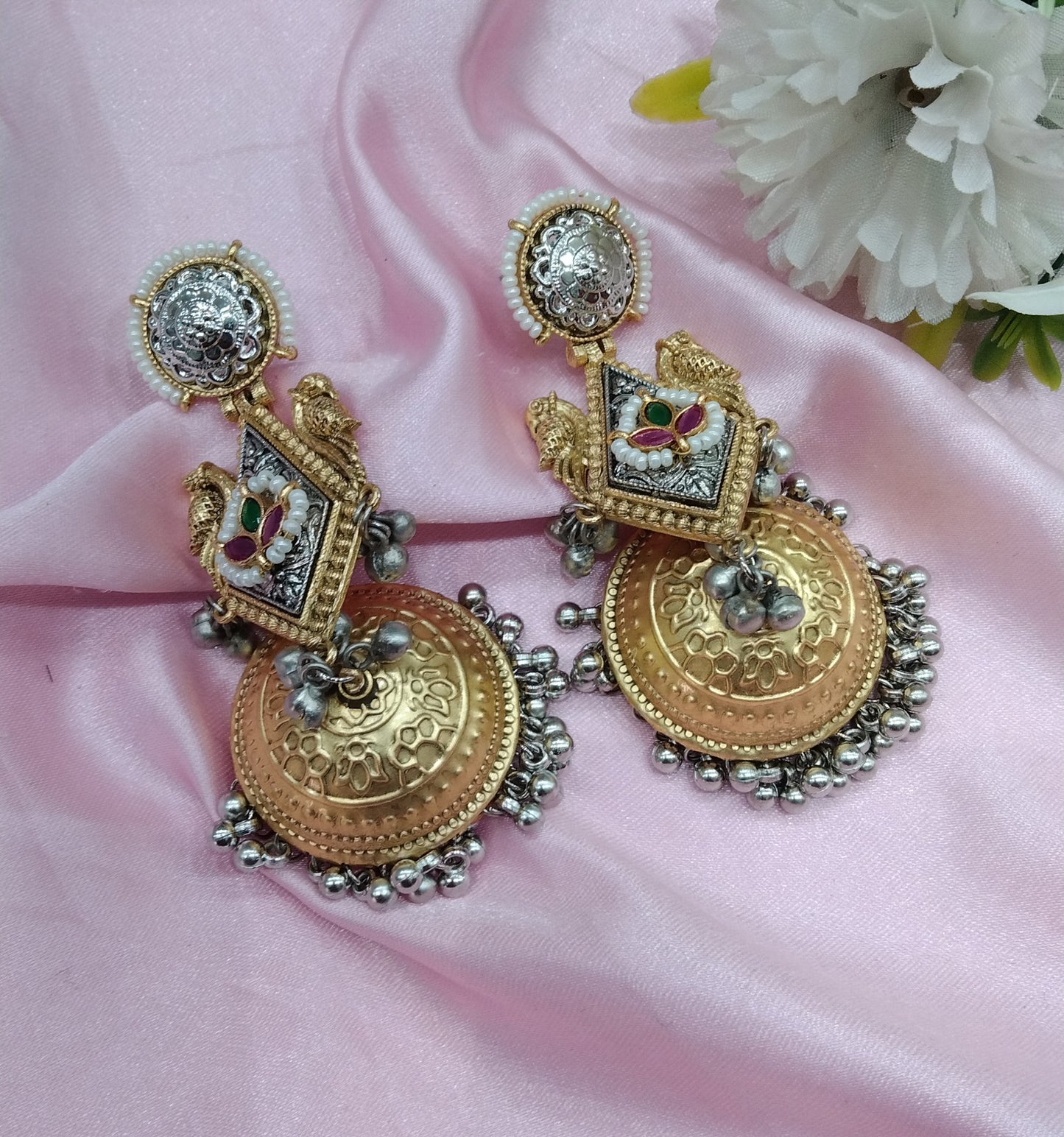 Brass Jhumka Bollywood  Priniti Earrings