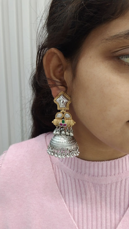 Brass Jhumka Bollywood  Priniti Earrings